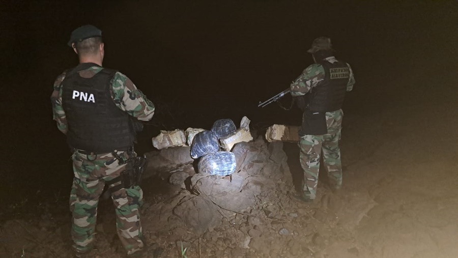 Misiones: Prefectura Naval Argentina secuestró más de 130 kilos de marihuana