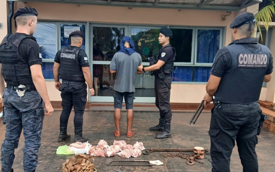 Arrestaron a un cuatrero en la localidad misionera de Campo Grande, le robó la novilla a su vecino de chacra