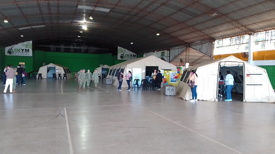 Apóstoles: Salud Pública y el Ejército Argentino, llevaron a cabo un Operativo de Salud del Programa Sí Misiones