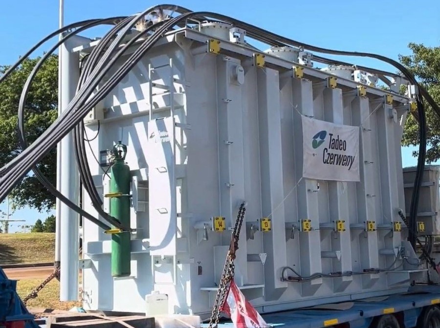 Arribó a Misiones el nuevo Transformador de 44 MVA que duplicará la capacidad de potencia en la Estación de Garupá, también aliviará la demanda del SIP de la región sur de la provincia