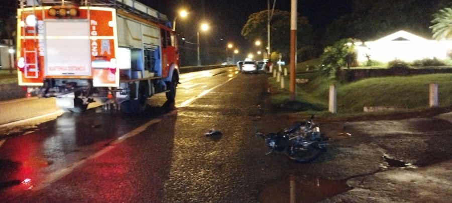 Falleció un motociclista de 21 años en un siniestro vial en Puerto Iguazú