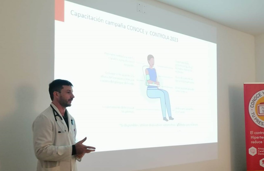 Hoy, el Servicio de Cardiología inició las actividades de la Campaña Conocé y Controlá tu Presión Arterial 2023