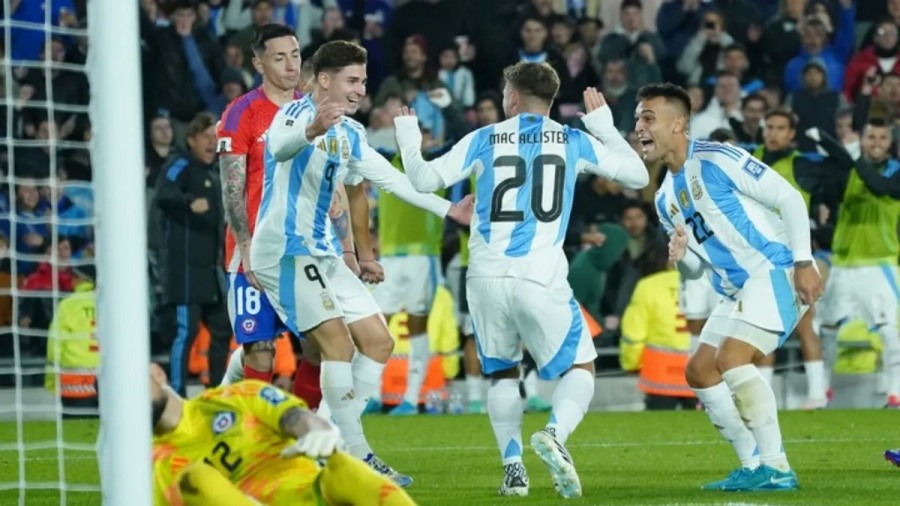 Eliminatorias: La Selección Argentina goleó 3 a 0 a Chile, con goles de Alexis Mac Allister, Julián Álvarez y Paulo Dybala en el Monumental
