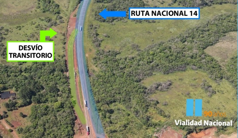 Misiones: Inicio de obras y desvío sobre Arroyo San José, Vialidad Nacional iniciará obras de demolición y construcción de una nueva alcantarilla sobre la Ruta Nacional N° 14.