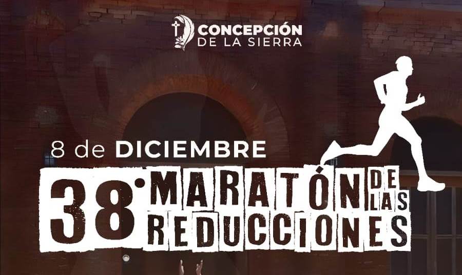 Concepción de la Sierra: Este 8 de Diciembre atletas de toda la región volverán a probarse en la 38 edición de la Maratón de las Reducciones Jesuiticas