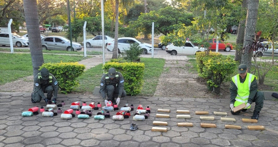 Corrientes: Gendarmería Nacional secuestró marihuana y mercadería extranjera por más de sesenta millones de pesos