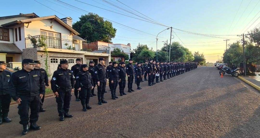 Apóstoles: Se llevó a cabo en esta ciudad uno de los tres "mega operativos de seguridad" realizados en la provincia de Misiones