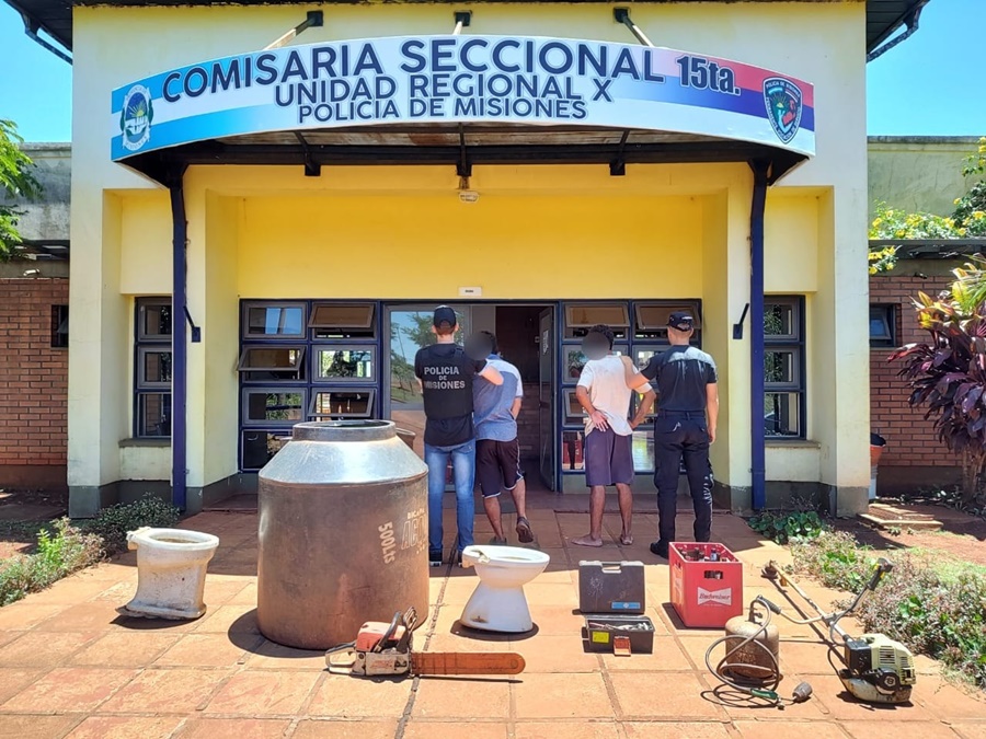 Misiones: En operativos de saturación barrial detuvieron a tres individuos por distintos robos ocurridos en la ciudad de Posadas