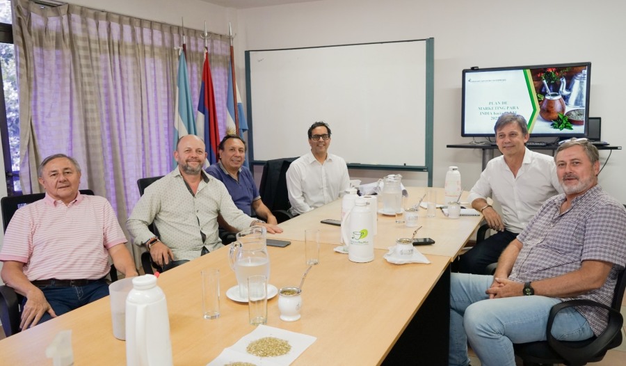Reunión en el INYM para potenciar las exportaciones de yerba mate a la India