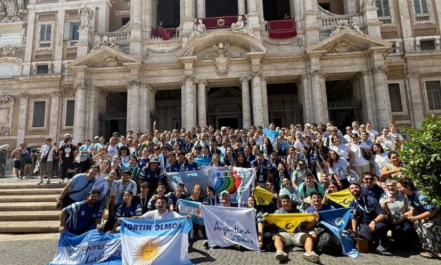 Jóvenes de toda la Argentina celebraron el Jubileo 2025 en Roma