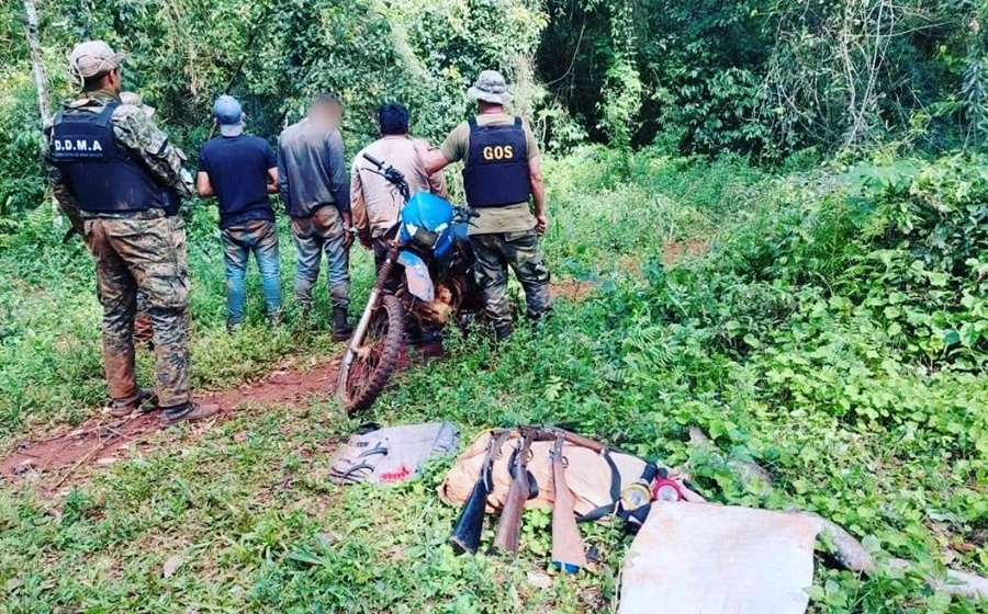 Misiones: Arrestaron a tres cazadores furtivos en la Reserva Yabotí y secuestraron armas de fuego