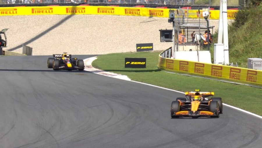 Gran Premio de Países Bajos de Fórmula 1 en el Circuito de Zandvoort: El británico Lando Norris con el McLaren ganó y le cortó el invicto a Max Verstappen y finalizó tercero Charles Leclerc