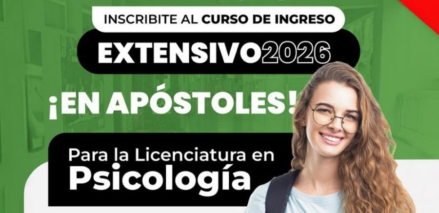 Apóstoles: Se extiende la fecha de inscripciones para el Curso de Ingreso Extensivo 2026 a la Carrera de Licenciatura en Psicología