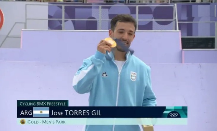 Argentina ganó su primera medalla de oro en los Juegos Olímpicos París 2024 con José Torres Gil en BXM Freestyle