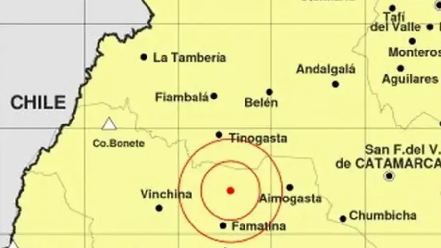 Informe del INPRES: Fuerte sismo de 5,9 grados con epicentro en La Rioja se sintió en varias provincias