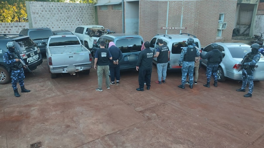 La Policía de Misiones puso fin a una organización criminal dedicada a salideras y robos de vehículos en la zona norte de la provincia