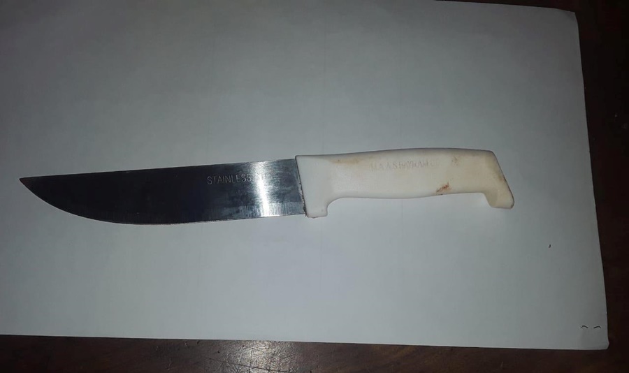 Concepción de la Sierra: Intentaba agredir a su vecino portando un cuchillo y fue detenido