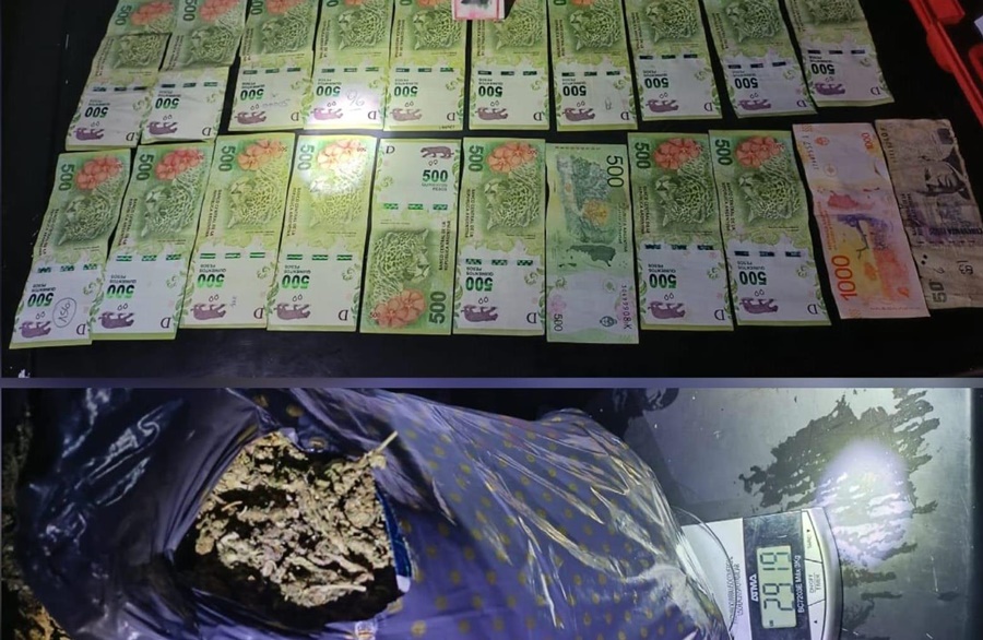 Secuestran una mochila con marihuana valuada en más de dos millones de pesos