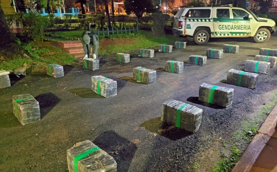 Secuestraron más de 500 kilos de marihuana que se encontraba acopiada en el monte: El estupefaciente se encontraba oculto en cercanías del límite internacional fronterizo