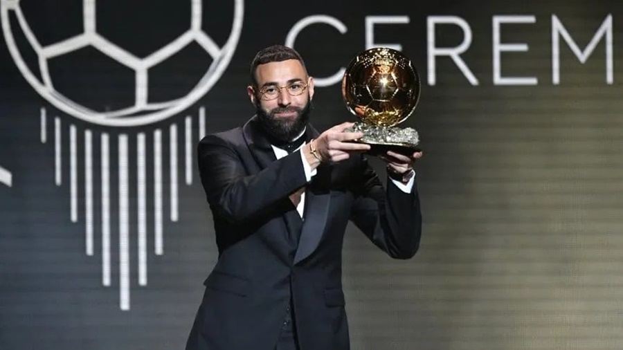 Karim Benzema ganó el Balón de Oro 2022