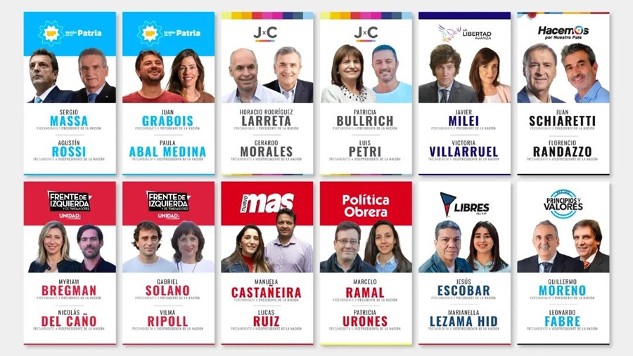Elecciones 2023: Una por una, todas las listas para Presidente