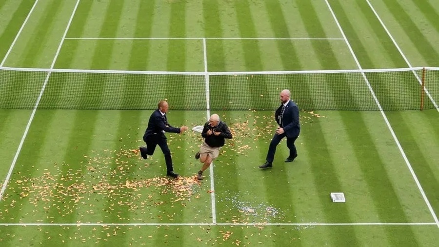 Tenis: Manifestantes de Just Stop Oil interrumpieron partidos de Wimbledon