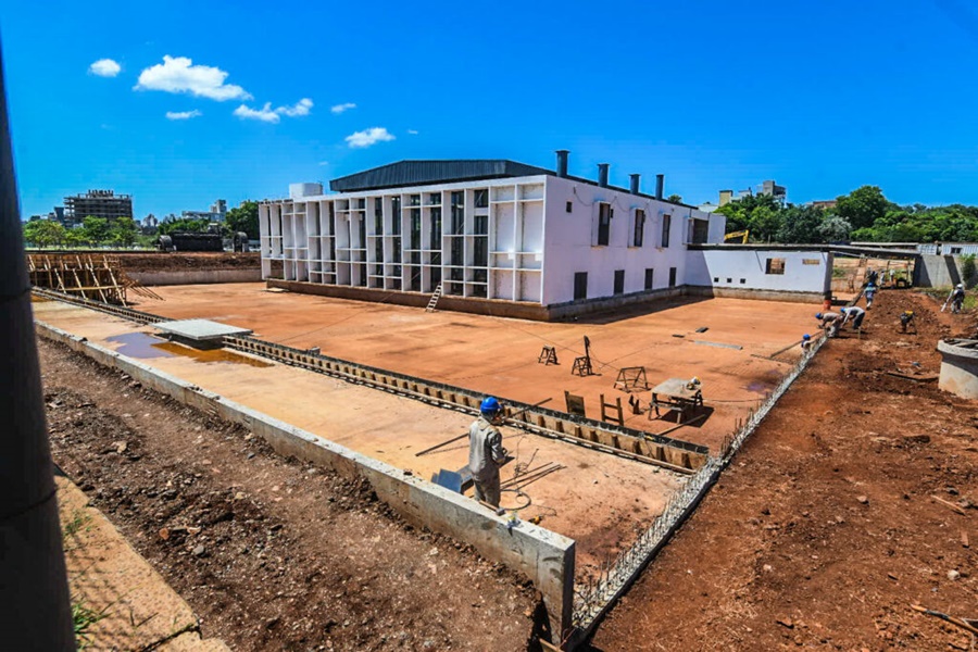 Con el parquizado, finalizó la primera etapa de la puesta en valor de la Usina Sulzer