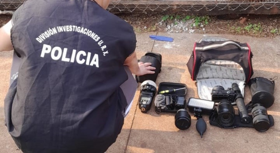Posadas: Investigadores de la Policía de Misiones recuperaron equipos fotográficos valuados en 10 millones y detuvieron a una pareja