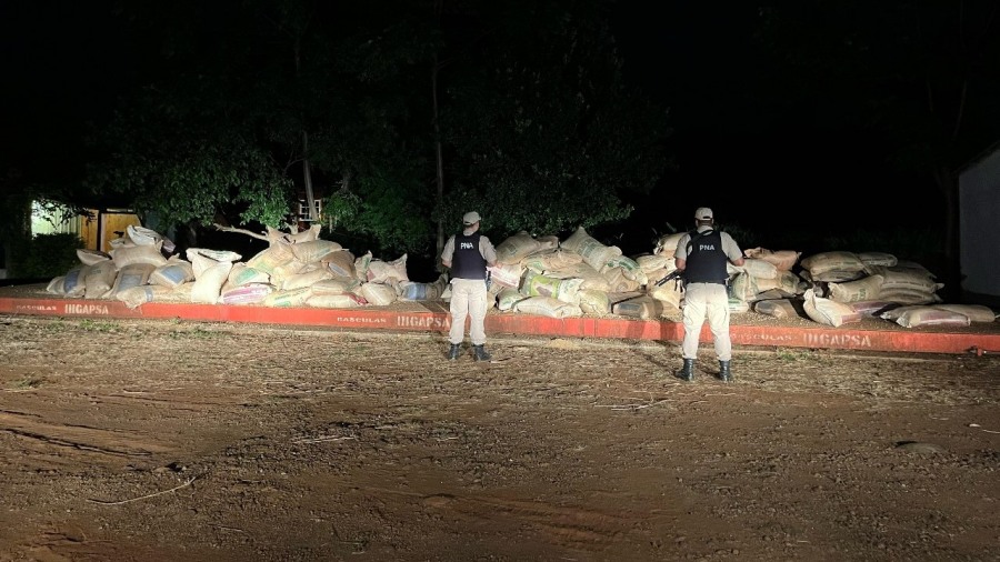 Misiones: Prefectura Naval Argentina incautó casi nueve toneladas de soja