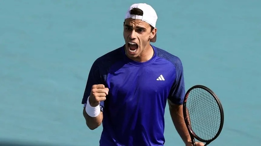 Tenis: Francisco Cerúndolo dio el golpe y eliminó a Félix Auger-Aliassime del Masters 1000 de Miami