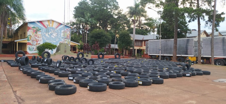 Gendarmería Nacional secuestró 860 neumáticos de origen extranjero, que carecían del aval aduanero correspondiente