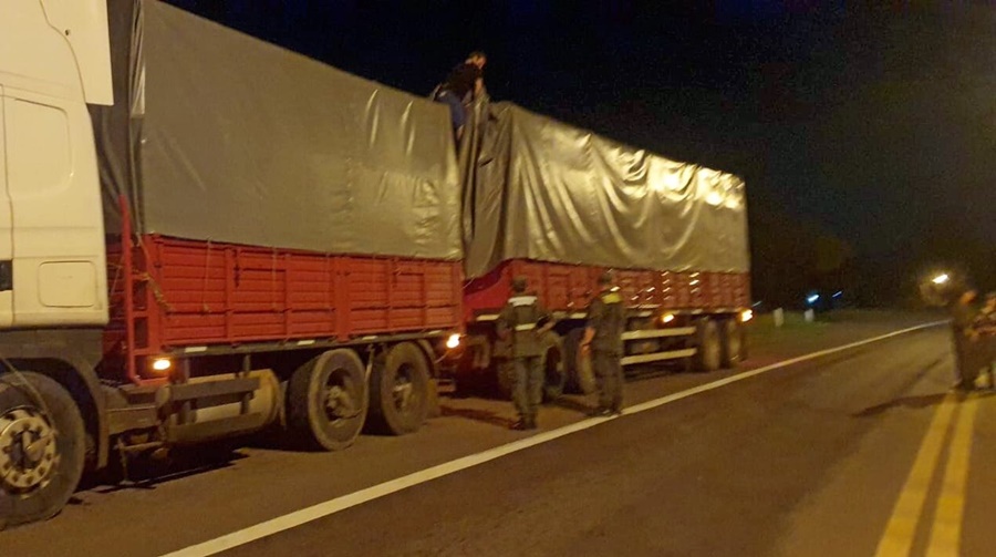 Personal de Gendarmería Nacional Argentina secuestró más de 507 toneladas de granos