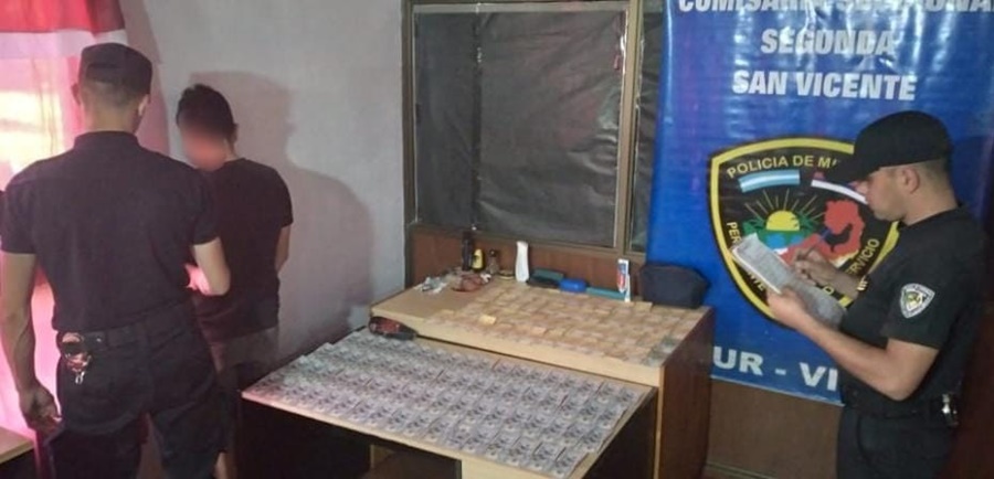 San Vicente: Robó más de 7 mil dólares, la Policía de Misiones lo detuvo y recuperó los billetes