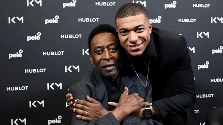 El mensaje que Pelé le envió a Mbappé desde el hospital