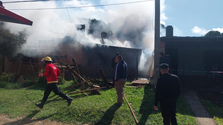Incendio en una vivienda de la ciudad de Posadas, sin lesionados