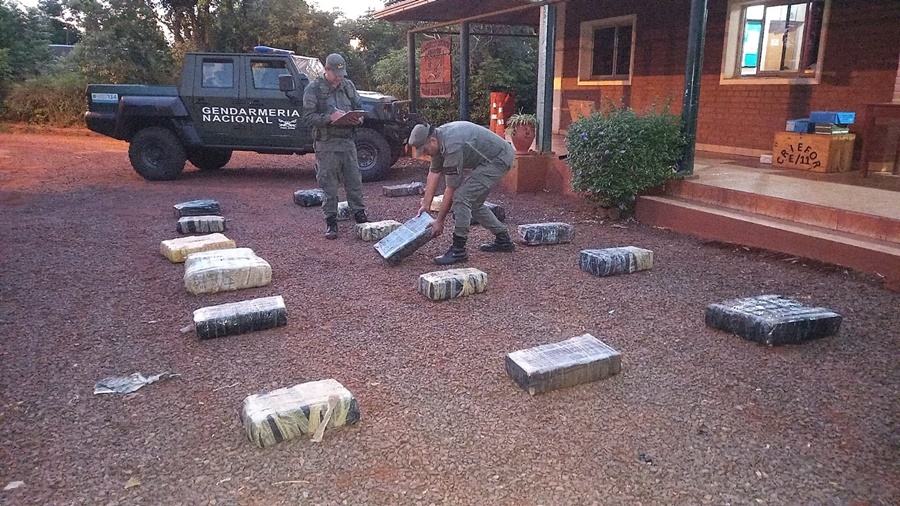 Misiones: Gendarmería Nacional secuestró doscientos ochenta y ocho kilos marihuana