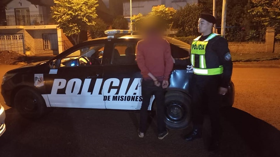 Apóstoles: Causaba disturbios frente a un local de venta de comidas en zona céntrica y fue detenido