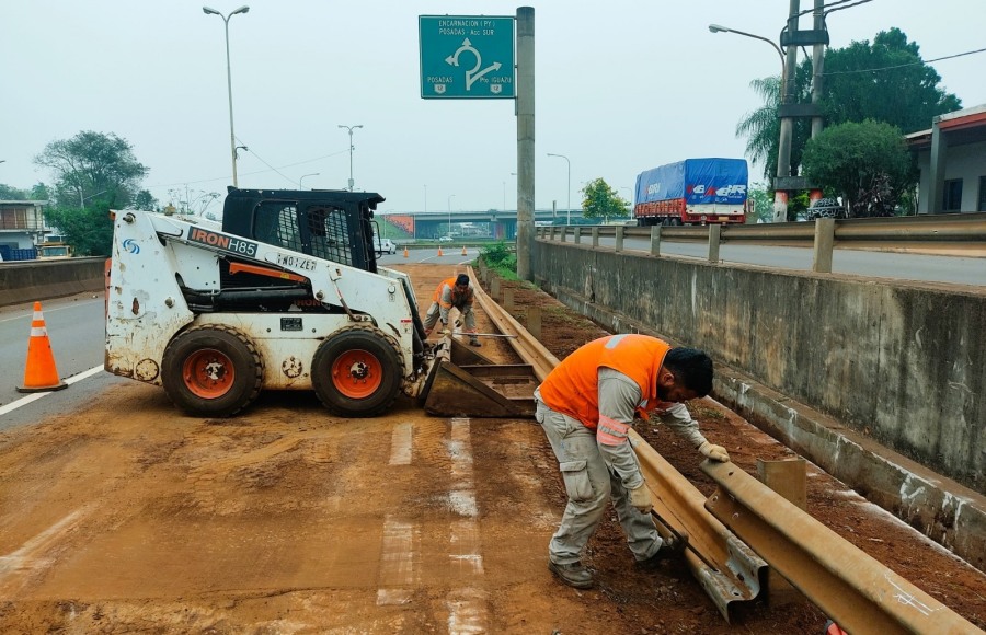 Misiones: Realizan tareas en el Nodo Vial Posadas – Garupá sobre la Ruta Nacional N° 12 y se extenderán durante las próximas dos semanas