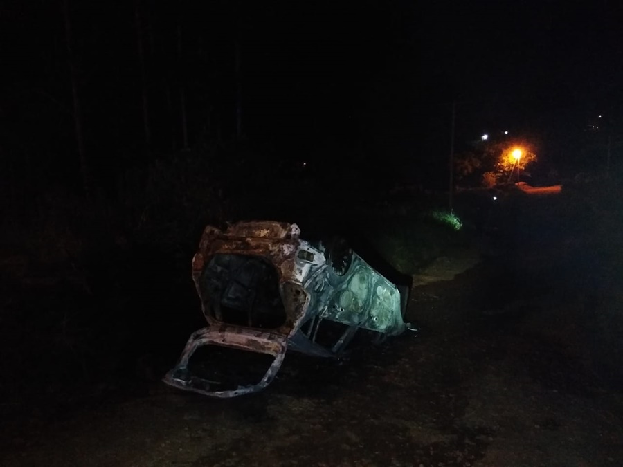 Misiones: Contrabandista evadió un control policial, volcó y terminó con el auto incendiado, fue sobre la Ruta Nacional N° 14 en Salto Encantado