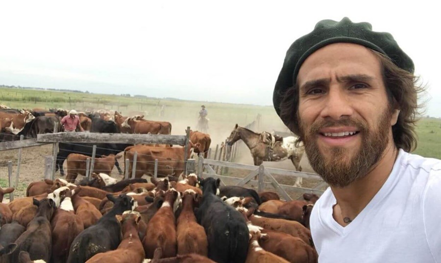 Leo Ponzio: “Siempre me arriesgué más como productor agropecuario que como futbolista”