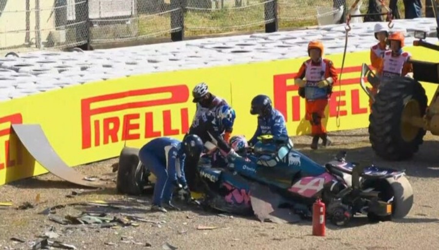 Jack Doohan destruye el Alpine en la accidentada tanda de la Práctica Libre 2 del Gran Premio de Japón de Fórmula 1