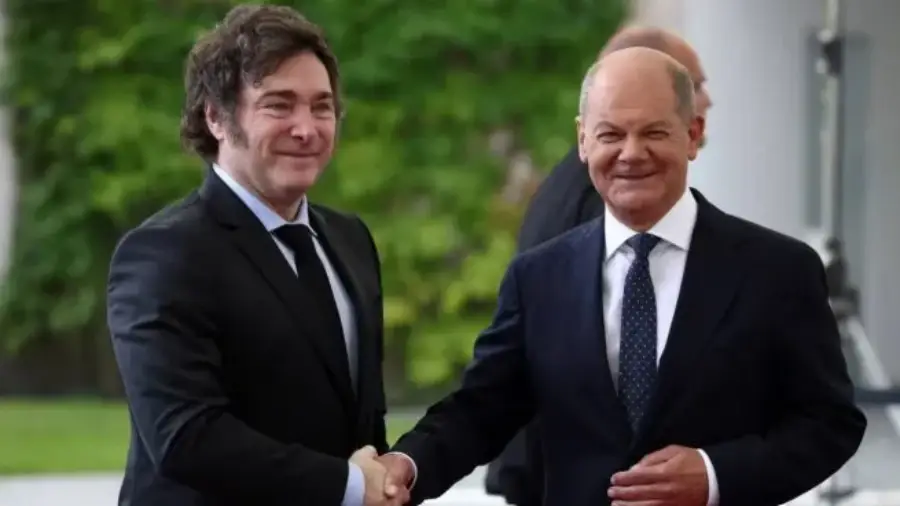 El Presidente Javier Milei se reunió con el Canciller alemán Olaf Scholz