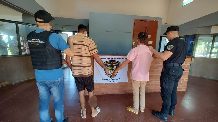 Posadas: Cayeron dos "roba cables", la acción provocó daños en el alumbrado público