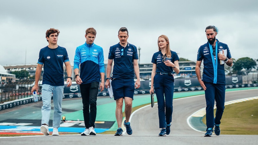 Franco Colapinto en el GP de Brasil acompañando al Williams Racing, el argentino que manejará el Fórmula 1 del equipo en Abu Dhabi