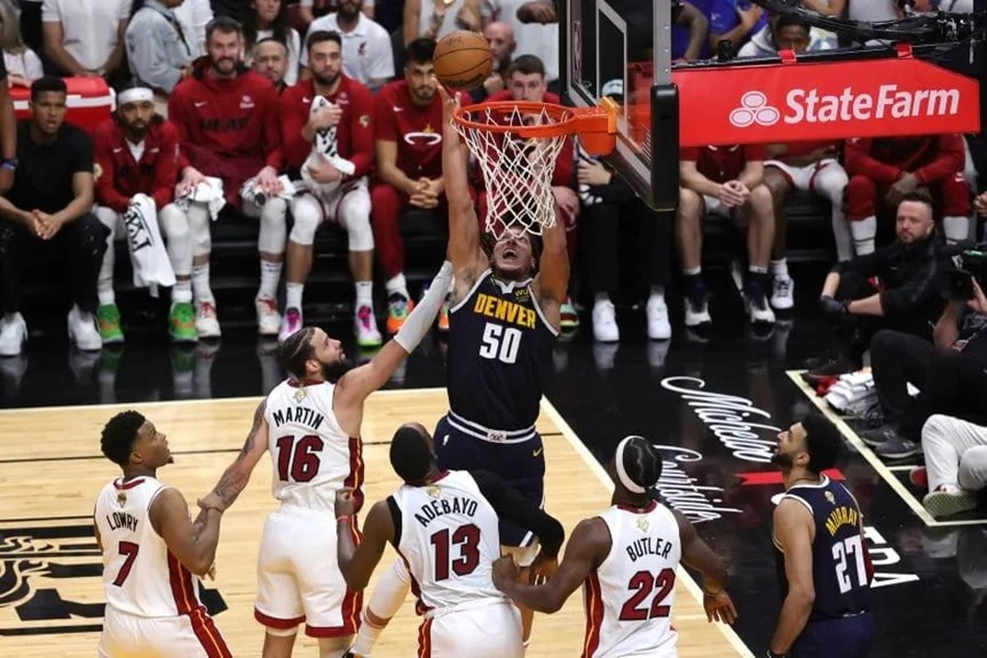 NBA: Denver Nuggets derrotó a Miami Heat por 108-95 y quedó a un paso de la gloria