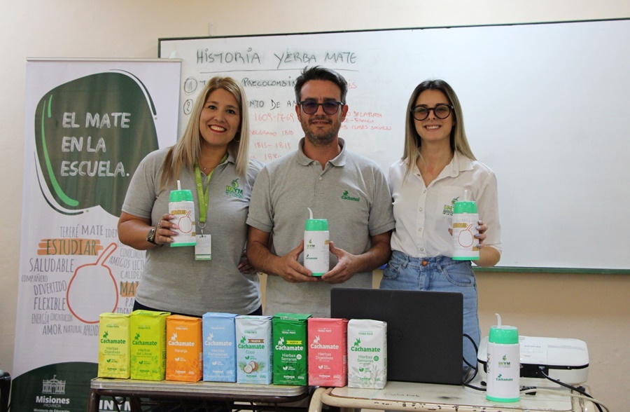 Con la marca Cachamai, el Mate en la Escuela se dicta en la Escuela Provincial de Educación Técnica N° 1 UNESCO de Posadas