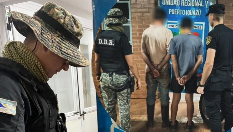 Misiones: Arrestaron a dos cuatreros armados cuando se internaban en el monte en la localidad de Puerto Esperanza