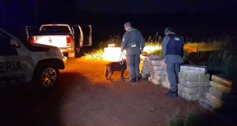 Misiones: Gendarmería Nacional logró incautar mil trescientos diecisiete kilos de marihuana