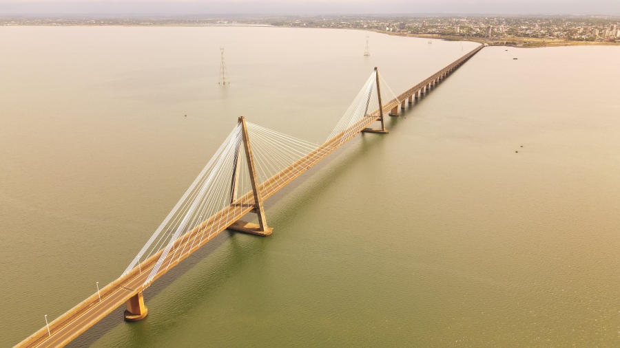 Posadas: Vialidad Nacional realizará trabajos de mantenimiento en el sistema de alumbrado público del Puente Internacional San Roque González de Santa Cruz