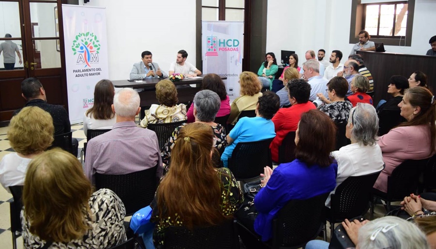Posadas: En el HCD se realizó el lanzamiento del Parlamento Municipal del Adulto Mayor